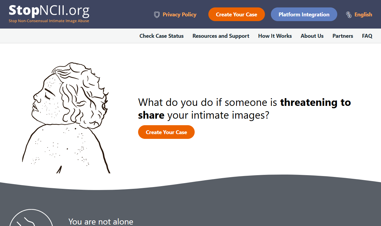 StopNCII.org, a free tool that helps adults keep intimate images from spreading on participating platforms